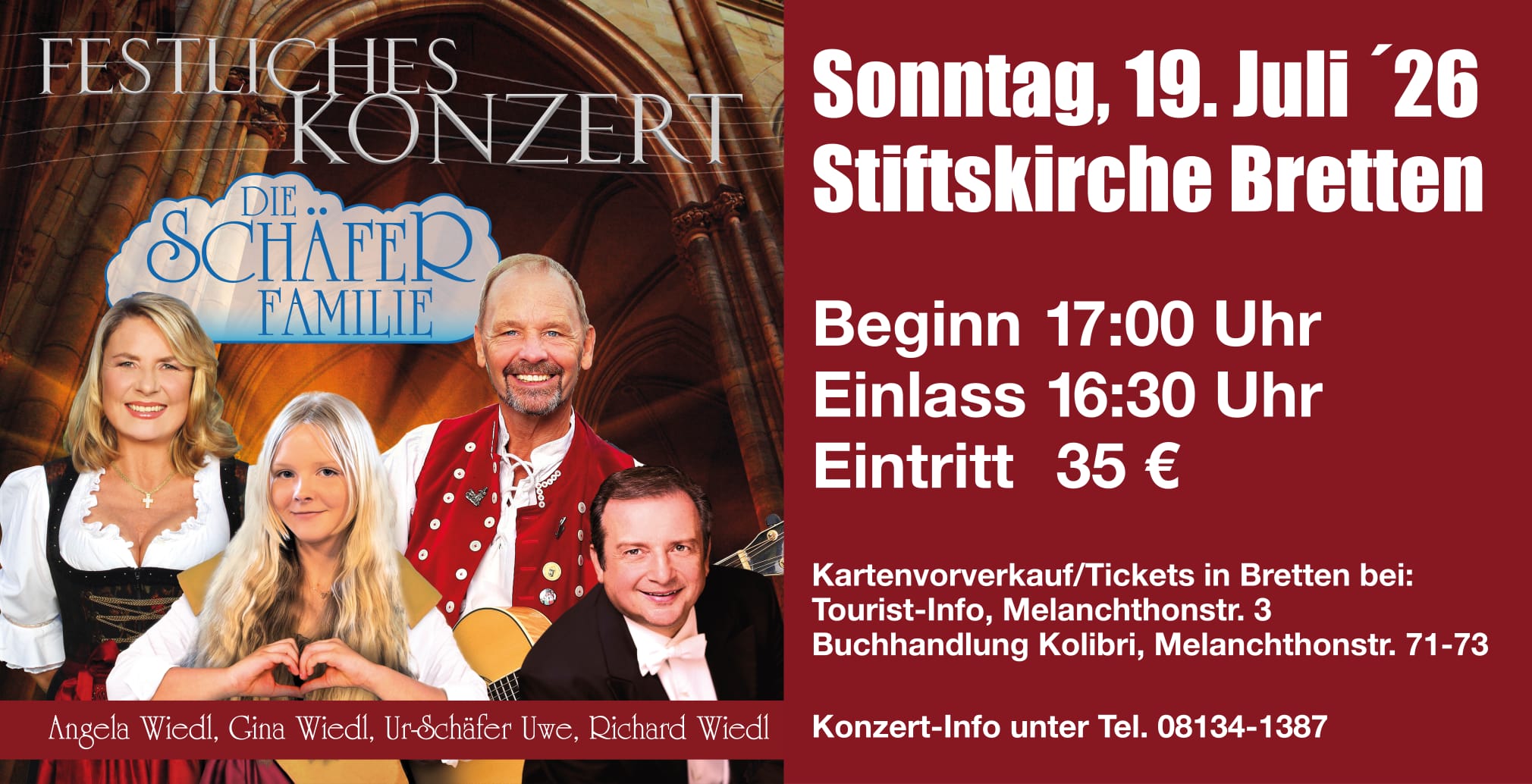 Konzertplakat - Bretten - 19.07.26